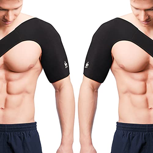 Bezzee Pro Hombrera Neopreno Ajustable – Férula Manguito Rotador Compresión para Articulación Dislocada, Dolor, Desgarro Labrum, Hombro Rígido, Evitar Lesiones y Esguinces Hombro Derecho e Izquierdo