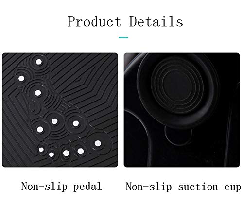 B/H Plataforma Vibratoria 3D para,Máquina Inteligente de rechazo de Grasa de Terapia magnética, máquina de Modelado de Cuerpo de vibración Ultrafina-Negro,Plataforma Vibratoria Ultra Slim