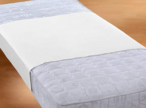 Biberna Sleep & Protect 0809840 Sábana Bajera Adjustable Molton con Acabado Silver Protect (Impermeable a Sangre, orina y Agua), Antibacteriano 1x 90x160 cm, Blanco, Tela, 90x 160 cm
