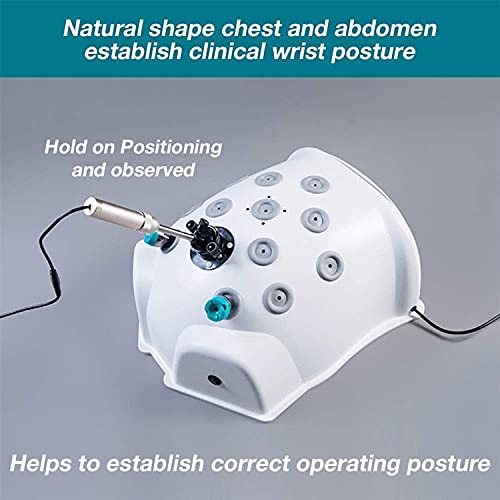 BILXXY Caja de Entrenamiento laparoscópico, Kit de práctica de sutura simulador toracoscópico para Medicina 4 Instrumentos quirúrgicos y 9 módulos de Entrenamiento y cámara de endoscopio HD