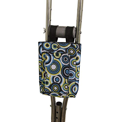 Bolsa para Muletas, Bolsa Colgante para Bastón con Bolsillos de Almacenamiento, Accesorios Ergonómicos, Ortopédicos y Médicos para Muletas de Antebrazo