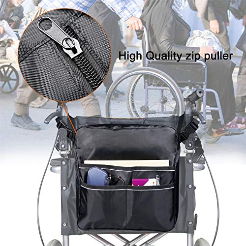 Bolsa para silla de ruedas, mochila bolsa de almacenamiento para silla de ruedas, accesorio para llevar artículos sueltos y accesorios, mochila de viaje para hombres, mujeres, minusválidos, ancianos