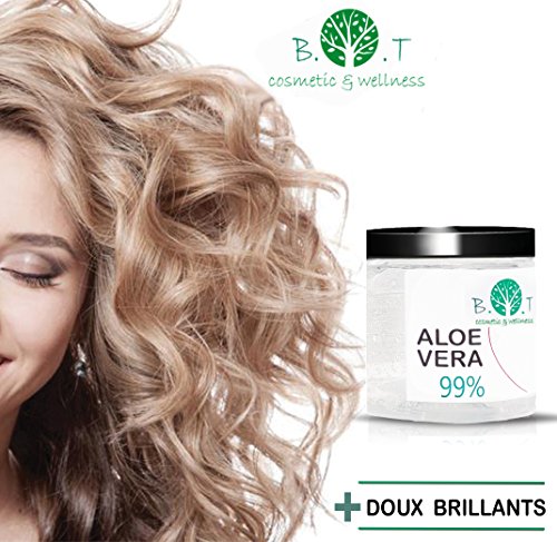 B.O.T cosmetic & wellness Gel Puro De Aloe Vera De Canarias Regenerador 100% Natural Hidratante Todo Tipo De Piel, Cara Cuerpo, Cabello (acondicionador), 200 Mililitro