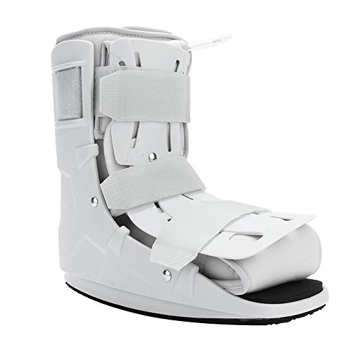 Bota para caminar, bota para caminar neumática de espuma Soporte para correa de tobillo Ortesis de pie Férula plantar Ortesis XL(M 38-42)