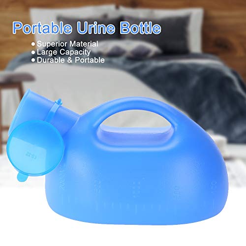 Botella de orina al aire libre portátil de 2000 ml con colector de orina de orina orinal masculino orificio de orina