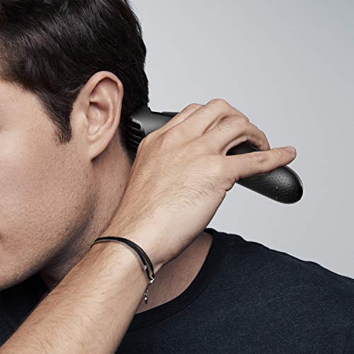 Braun Recortadora de Barba con Dial de Precisión y Peine, Cuchillas Afiladas de Larga Duración, Negro