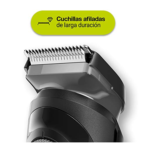 Braun Recortadora de Barba con Dial de Precisión y Peine, Cuchillas Afiladas de Larga Duración, Negro