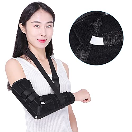 Brazo Sling Ajustable Transpirable Hombro Hombro Inmovilizador Médico Unisex Rotador Rotador Puño Codo Codo Soporte para dislocación Fractura Esguinces Rotas Fracturadas Huesos Hombres Mujeres