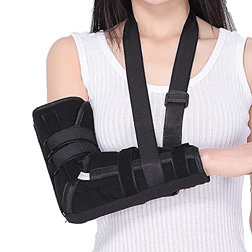 Brazo Sling Ajustable Transpirable Hombro Hombro Inmovilizador Médico Unisex Rotador Rotador Puño Codo Codo Soporte para dislocación Fractura Esguinces Rotas Fracturadas Huesos Hombres Mujeres