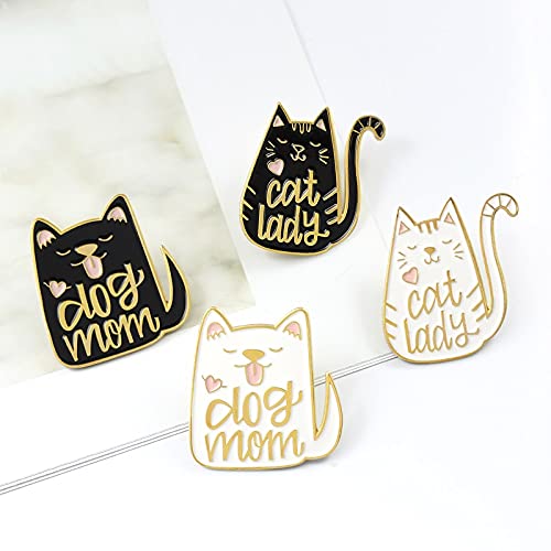 Broche para mascotas con diseño de gato y perro de Black Hundred para niños o niñas amadas que usan regalos de cumpleaños y vacaciones