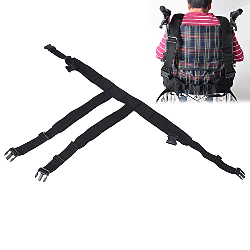 Brrnoo Chaleco de sujeción para Silla de Ruedas para Ancianos, cinturón de Silla de Ruedas Correa de Seguridad para Silla de Ruedas, Correas de sujeción para Silla de Ruedas Arnés de Seguridad