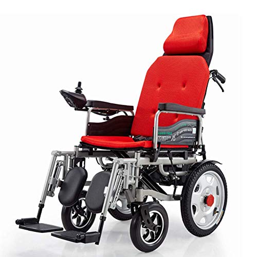 BSJZ Silla de Ruedas eléctrica para Personas Mayores, para discapacitados, para Ancianos, vehículo Inteligente de 4 Ruedas, Scooter portátil automático, Silla de Ruedas e
