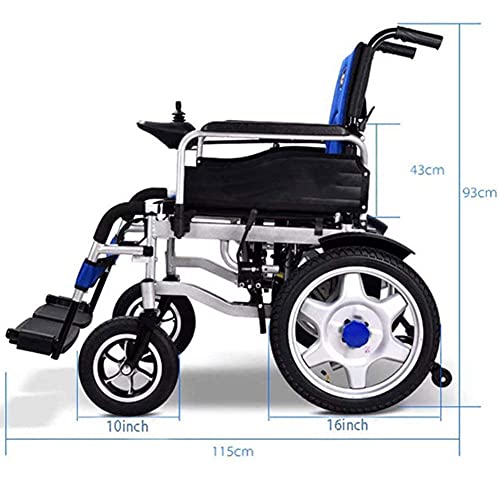BSJZ Sillas de Ruedas Diseño Desmontable Plegable Ligero Scooter para Personas Mayores discapacitadas
