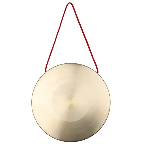 Btuty Instrumentos de percusión de la ópera de cobre de cobre de cobre de los 22cm de los platillos de Gong de la mano con el martillo redondo del juego