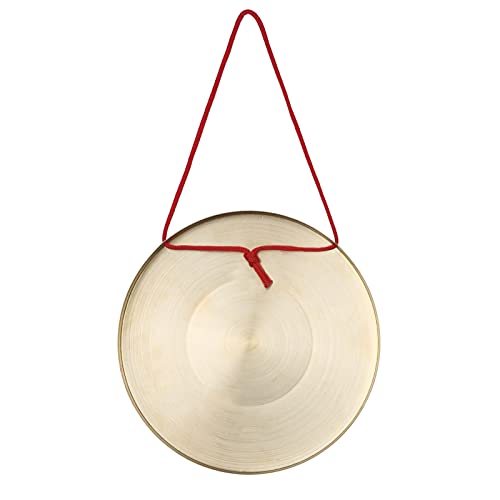 Btuty Instrumentos de percusión de la ópera de cobre de cobre de cobre de los 22cm de los platillos de Gong de la mano con el martillo redondo del juego