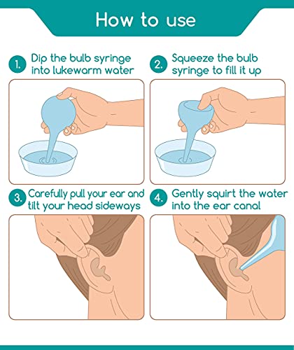 Bulbo de Jeringa Grande para Eliminar Tapones de Oídos [200 ml] – Set para Limpiar Oídos con Cubeta Incluida de Medi Grade – Kit de Limpieza de Oídos de Gran Capacidad