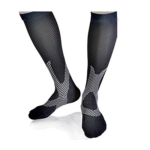 Calcetines de compresión Medias de compresión para Hombres y Mujeres deporte trotar correr volar viajar varicosas embarazo aumentar la circulación sanguínea la regeneración