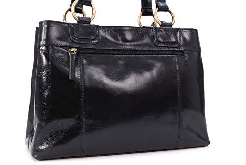 CATWALK COLLECTION - BELLSTONE - Bolso al hombro estilo shopper - Cuero vintage - Grande - Negro