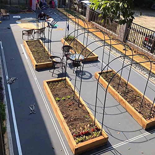 Cenadores de jardín para bodas para exteriores, arco de pérgola liviano, 7.2 pies de alto x 3.9 pies de ancho, 7.5 pies de alto x 6.5 pies de ancho, enrejado de cenador de varias plantas trepadoras,