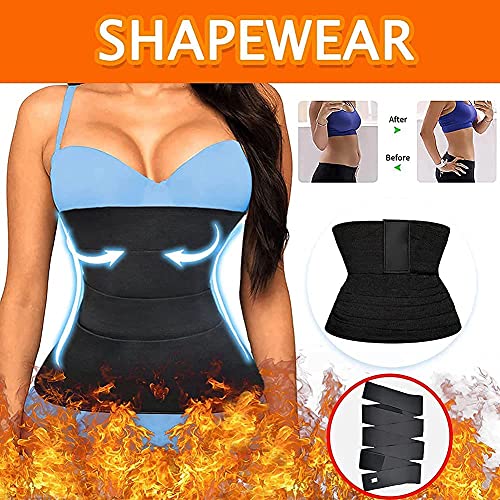 CHIYAM Ajustable Faja Abdominal Adelgazante Waist Trainer, Mujer Cinturón Fitness Adelgazante Pérdida de Peso Quema de Grasa, Ayuda a La Corrección Postural y Abdominal Faja Postparto