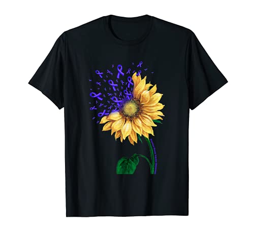 Cinta azul del girasol de la conciencia de las lesiones del PLEXO del BRACHIAL Camiseta