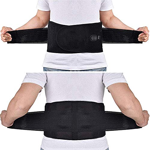 Cinturón De Calor Manta Electrica Lumbar,Térmica Eléctrica para Cinturon, Lumbar Electrico Cinturon, Alivio del Dolor De Espalda Baja, Abdominal, Calambres Estomacales, Artrítico
