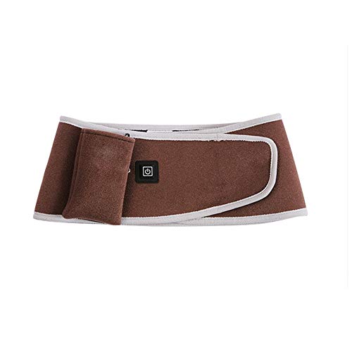 Cinturón de útero cálido Cinturón de Alivio del Dolor calefacción cinturón de Cintura Baja de la Espalda Lumbar Calor con 3-Nivel Modos de Calentamiento (Brown) para Mujeres