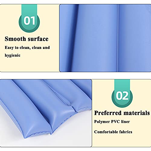 Cojín Inflable De Aire Anti-Escaras,Colchón Inflable,Colchón De Masaje A Presión De Aire,Anti-Escaras,Previene El Tratamiento De Decúbito, Alivio del Dolor,Cojín para Estar Sentado,A,70 * 100