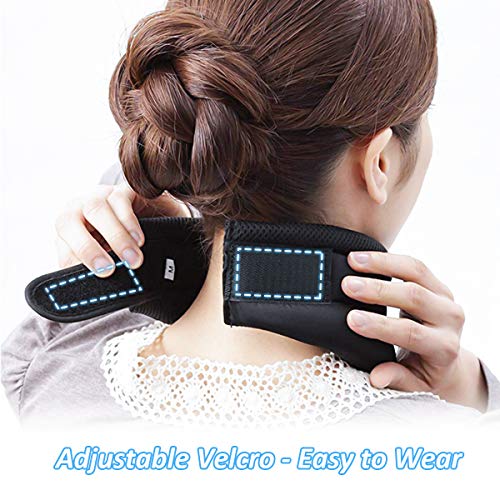 Collarín Cervical para Aliviar el Dolor y la Presión del Cuello, Soporte de Cuello de Espuma Suave que Estabiliza las Vértebras: Adecuado para Viajar, Dormir y Trabajar, Unisex(M)