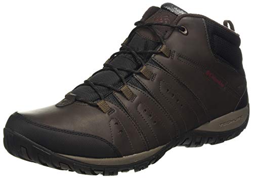 Columbia Woodburn II Chukka Waterproof Omni-Heat - Botas de Senderismo Hombre, Marrón (Cordovan, Garnet Red), 43 EU