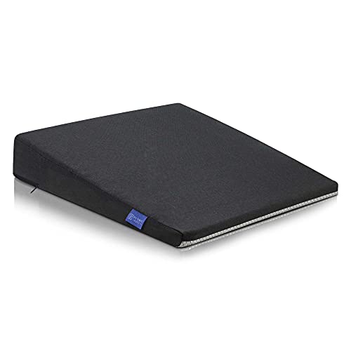 Cómodo cojin Silla Oficina - Cojin cuña ergonómico - Firme, de Forma Muy Estable - Cojín de Asiento Moderno de Espuma, cojin Asiento Coche - Cojines para sillas Premium de DYNMC YOU, Negro