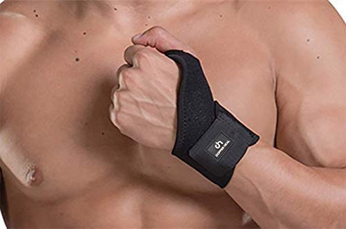 COPPER HEAL Banda Muñequera Ajustable - Sirve para ambas manos Derecha e Izquierda - Munequera Ferula Apoyo recuperación medica túnel carpiano alivia el dolor Control de Olor Unisex