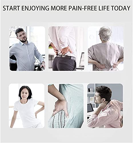 Correas de soporte ajustables para hombres y mujeres, diseño de malla transpirable con almohadilla lumbar para aliviar el dolor de espalda, hernia de disco, ciática, escoliosis y más (tamaño: mediano)