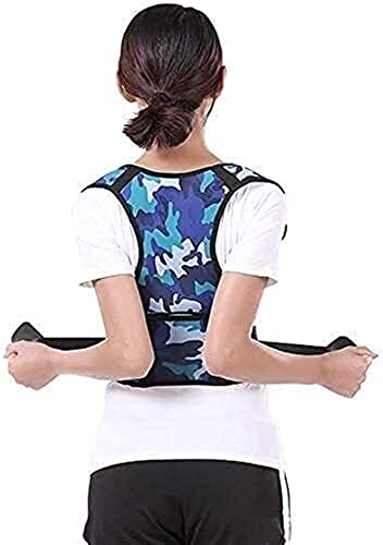 Corrector de postura de espalda para hombres y mujeres, cinturón de soporte lumbar para la espalda, imanes Terapia de calentamiento Compresión ajustable y transpirable (Color: Negro, Tamaño: XX-Large)