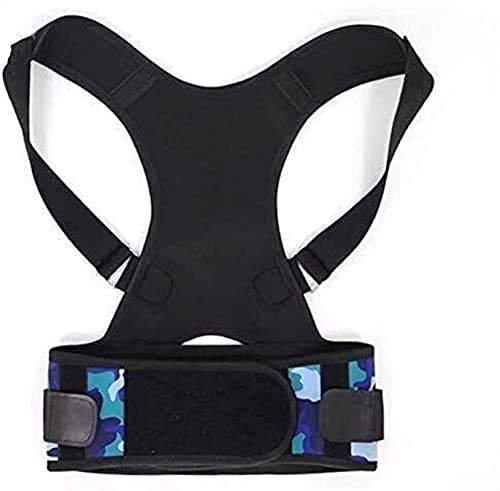 Corrector de postura de espalda para hombres y mujeres, cinturón de soporte lumbar para la espalda, imanes Terapia de calentamiento Compresión ajustable y transpirable (Color: Negro, Tamaño: XX-Large)