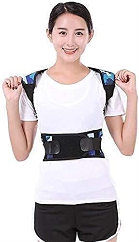 Corrector de postura de espalda para hombres y mujeres, cinturón de soporte lumbar para la espalda, imanes Terapia de calentamiento Compresión ajustable y transpirable (Color: Negro, Tamaño: XX-Large)