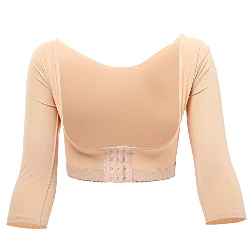 Corrector de postura de mangas, Fajas de sujetador sin mangas, Mangas de compresión más delgadas, Moldeadora de brazo para mujer, Faja de sujetador, Moldeador de brazo para mujer(M)