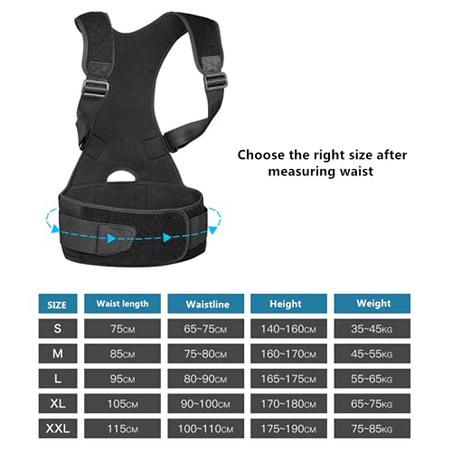 Corrector de postura para hombres y mujeres, ajustable, cifosis, corrector de postura, comodidad, cinturón invisible, para adultos y niños, cifosis, brace Scoliosis, faja lumbar y cinturón de apoyo