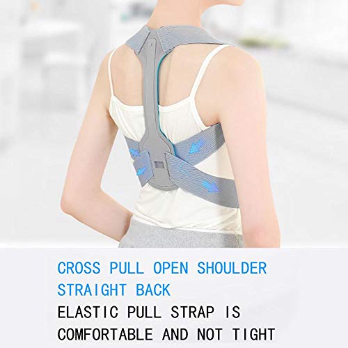 Corrector de postura para niños ajustable, soporte postura, corrector de espalda, ortopédico, corrector de postura transpirable, soporte postural de hombros y busto con soporte profesional (M)