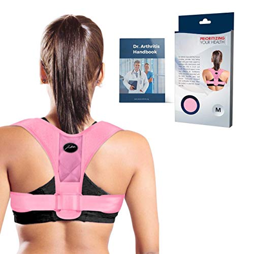 Corrector Postura Espalda Desarrollado por Médicos - Corsé Espalda Recta Alivia Dolor por Tensión, Escoliosis, Mala Postura - Espaldillera Ajustable Hombre y Mujer - Incluye Manual Escrito por Médico