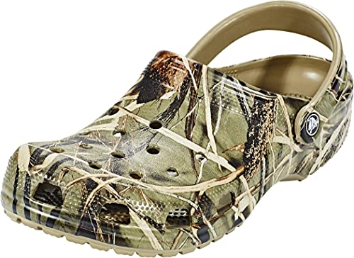 Crocs Classic Realtree, Zuecos Unisex Adulto, Brown Khaki, 45/46 EU