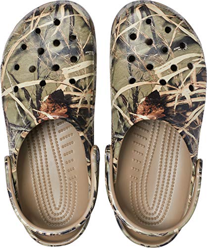 Crocs Classic Realtree, Zuecos Unisex Adulto, Brown Khaki, 45/46 EU