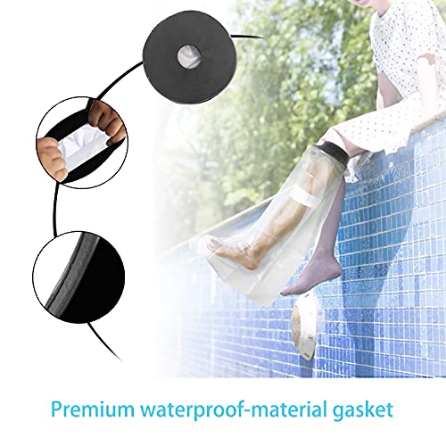 Cubierta impermeable de yeso, protector de fundición para niños, funda de fundición a prueba de agua funda de fundición para piernas y niños apósitos impermeables para la ducha, apósitos para heridas