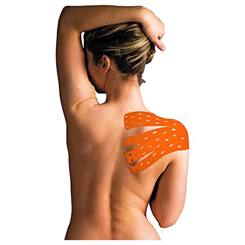 Cure Kinesio Tape Original – , quinesiológica 5 cm x 5 m, Naranja (1 Unidad)