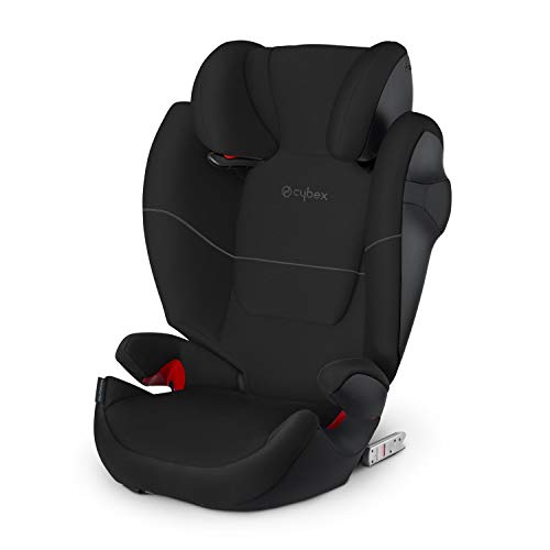 Cybex Silver Solution M-fix 519001115 Silla de Coche, Grupo 2/3, para Niños, para Coches con y sin Isofix, Colección Color 2021, Negro (Pure Black)