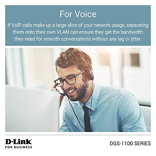 D-Link DGS-1100-26MPV2, Switch Smart 26 Puertos Gigabit, Combo, PoE, Power Over Ethernet, Gestión Web, Layer 2, VLAN, sin Ventilador, IGMP Snooping, VoIP VLAN, QoS, Seguridad Red, Montaje Rack