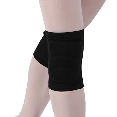 DANCEYOU Rodilleras Menisco y Ligamento Proteccion de Rodillas Rodilleras Crossfit Baile Ballet Deporte Tenis Baloncesto Carrera a Pie Almohadilla Esponja-Un par, Negro L