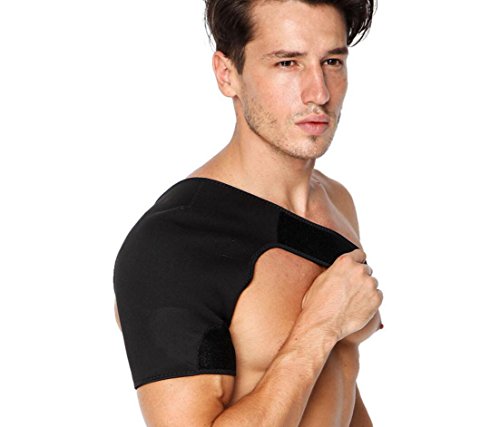 DEBAIJIA Protector Hombro Ajustable Para Hombre Mujer Rotador Apoyo para Hombro Estabilidad Alivio del Dolor, Prevención de Lesiones y Recuperación - Izquierdo