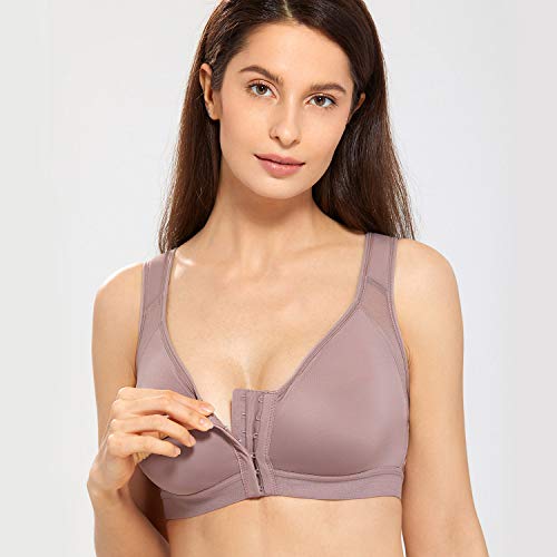 DELIMIRA - Sujetador Corrector de Postura con Soporte de Espalda en X para Mujer Mochaccino 95C