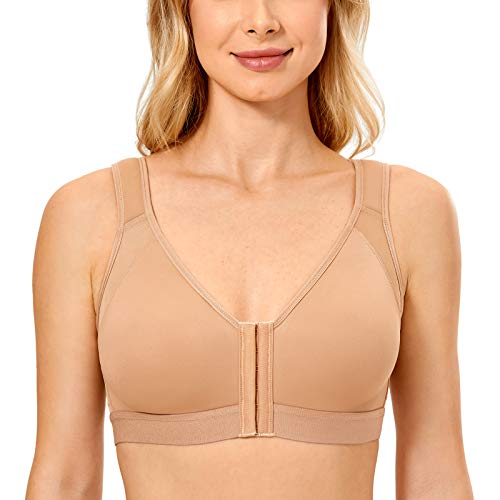 DELIMIRA - Sujetador Corrector de Postura con Soporte de Espalda en X para Mujer Resplandor 95D